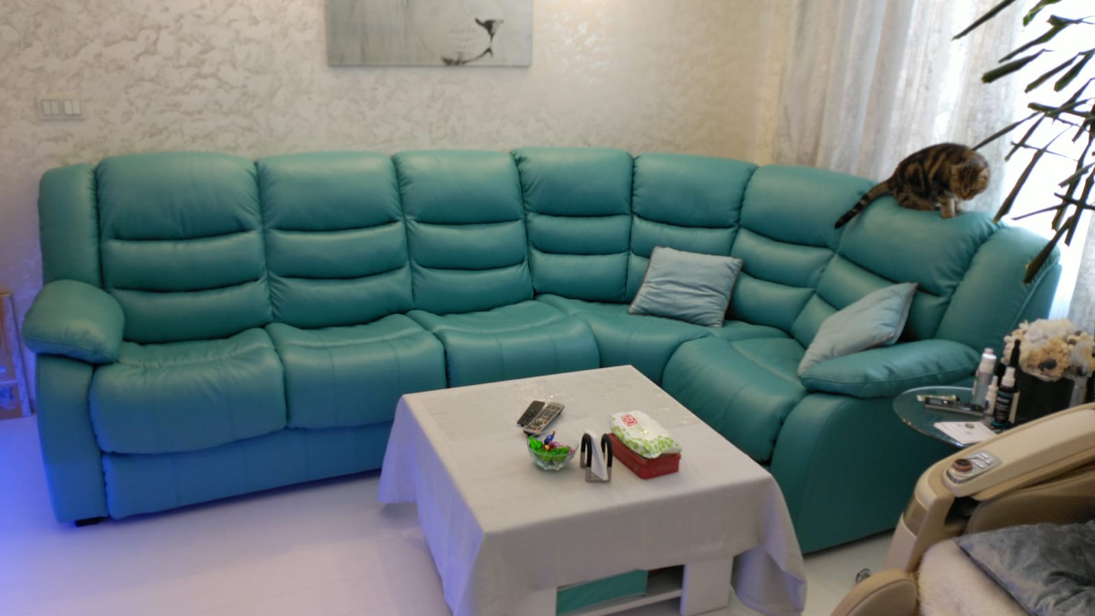 Перетяжка дивана на дому. Хорошёвская