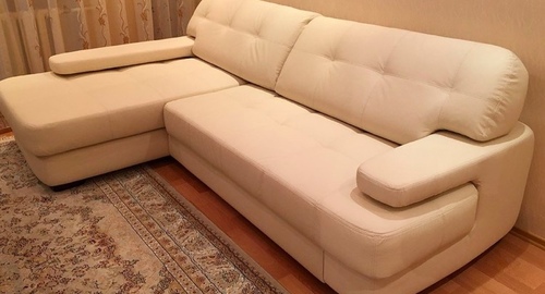 Обивка углового дивана.  Хорошёвская
